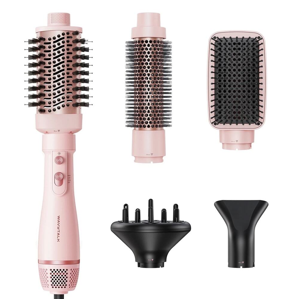 Wavy Talk 5 in 1 Hot Air Brush Set, Multi Hair Styler with Five Heads NIB